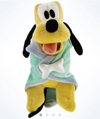 Disney Store Original Baby Pluto in Decke weiches Plüschpuppe Spielzeug 10''