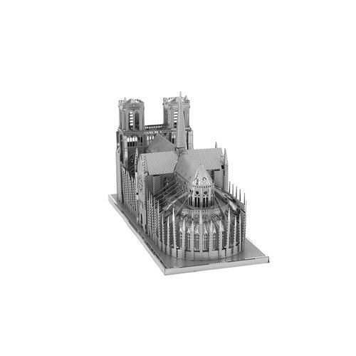Fascinations ICONX Notre Dame De Paris 3D Metal Model Kit – Laser Cut Steel, Ages 14+
