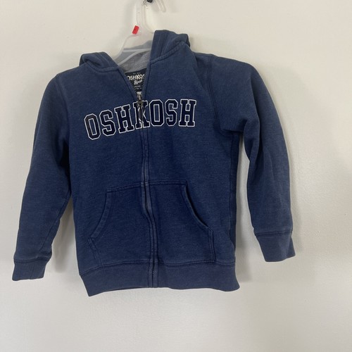 OshKosh Bgosh Blue Youth Hoodie Sweatshirt Boys Size 7/7A - Picture 4 of 9