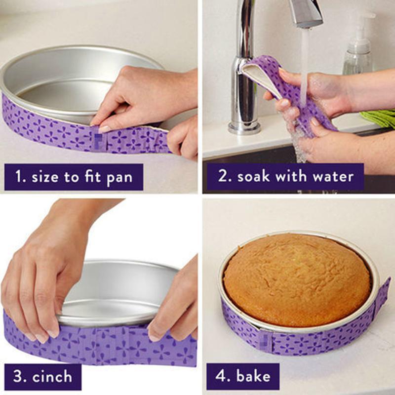 Cake Pan Strip Bake Even Strip Belt Moist Level Cake Decorating - Main Image