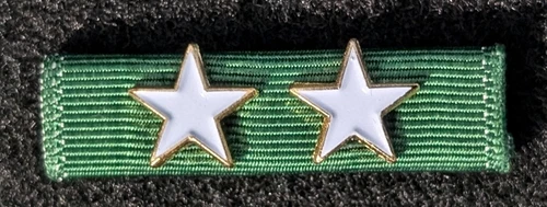 Texas Adjutant General's Individual Award 2nd Award -Moiré Ribbon-Glued Stars-