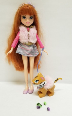 MOXIE GIRLZ KELLAN POOPSY PETS DOLL & FANTASY TIGER EATS & POOP  STRIPE EGGS