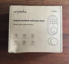 Arpha Keypad Deadbolt Door Knob Smart Lock Smart Home D180K Pls Read