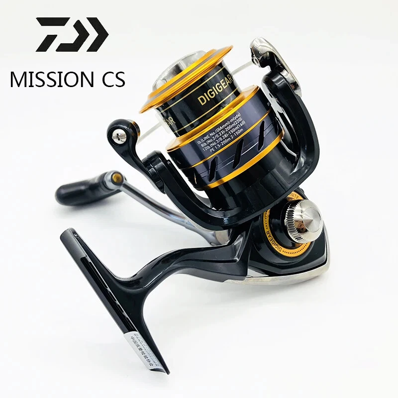 Carrete de pesca giratorio DAIWA Mission CS 3+1BB 5,3:1 carpa de agua salada fundición larga Foto 2 de 4