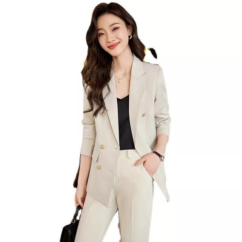 Damen Business Anzug Set 2-teilig - Elegante Blazer Und Hose Für Büro Und Festliche Anlässe
