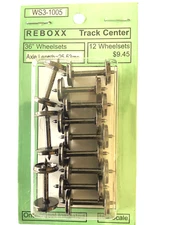 ReBoxx-3 36" HO Semi-scale wheels sets, 1.005" Axle Length, 12/ Pkg, NMRA RP-25