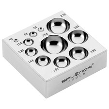Steel 11 Cavity Flat Dapping Doming Block - for Jewelry Making - Metal Forming T