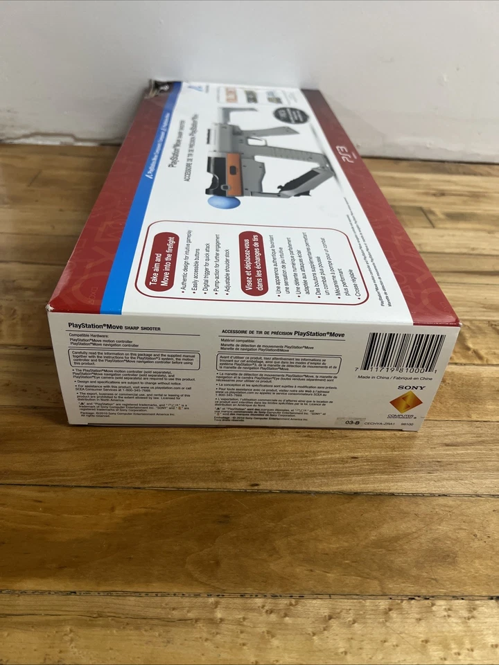 Sony Playstation 3 PS3 Move Sharp Shooter Controller - New, Sealed (Damaged Box) - Image 3 of 4
