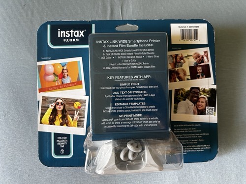 New Fujifilm Instax Link Wide Smartphone Printer 600022949 - Afbeelding 2 van 5