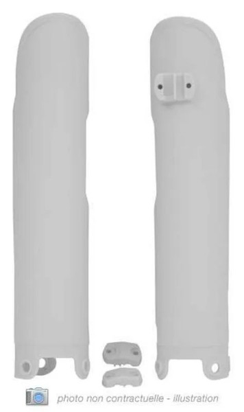 Racetech Gabelprotektoren - Weiß FüR Husqvarna TE 450 I.E (A202AA) 2008-10-image