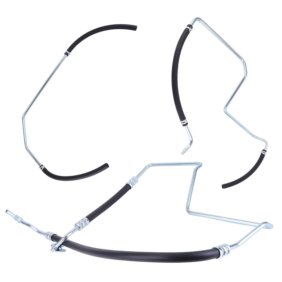 3PCS For Buick Rainier Chevrolet Trailblazer GMC Envoy Power Steering Hose - Image 4 of 4