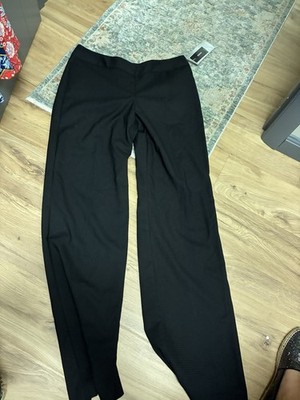 NWT Alfani Black Windowpane Contour Waistband Ladies Dress Pants - Size 6