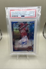 Leonardo Balcazar 2022 Bowman Chrome - Prospect Auto HTA Choice PSA 10 REDS