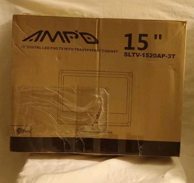 AMP'D 15'' Digital LED TV w/ Transparent Cabinet SLTV-1519AP-3T