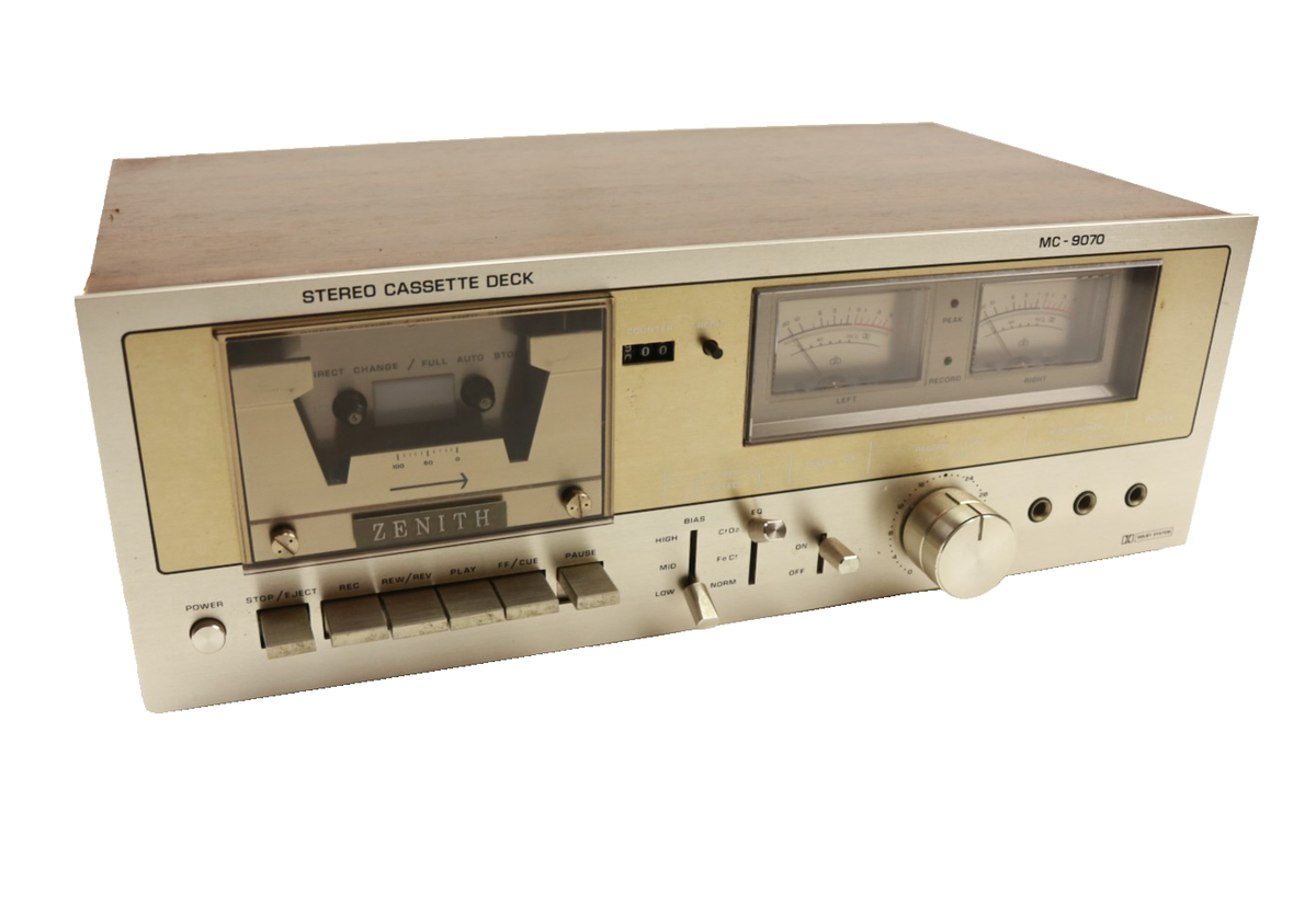 Zenith MC9070 Stereo Cassette Deck Vintage MADE IN JAPAN AS IS | eBay