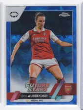 2022 Topps Chrome UEFA Women's Champions Sapphire Future Stars Lotte Wubben-Moy