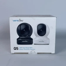 Wansview Security Camera Indoor, 360 Degree Wifi Home Security Cameras White