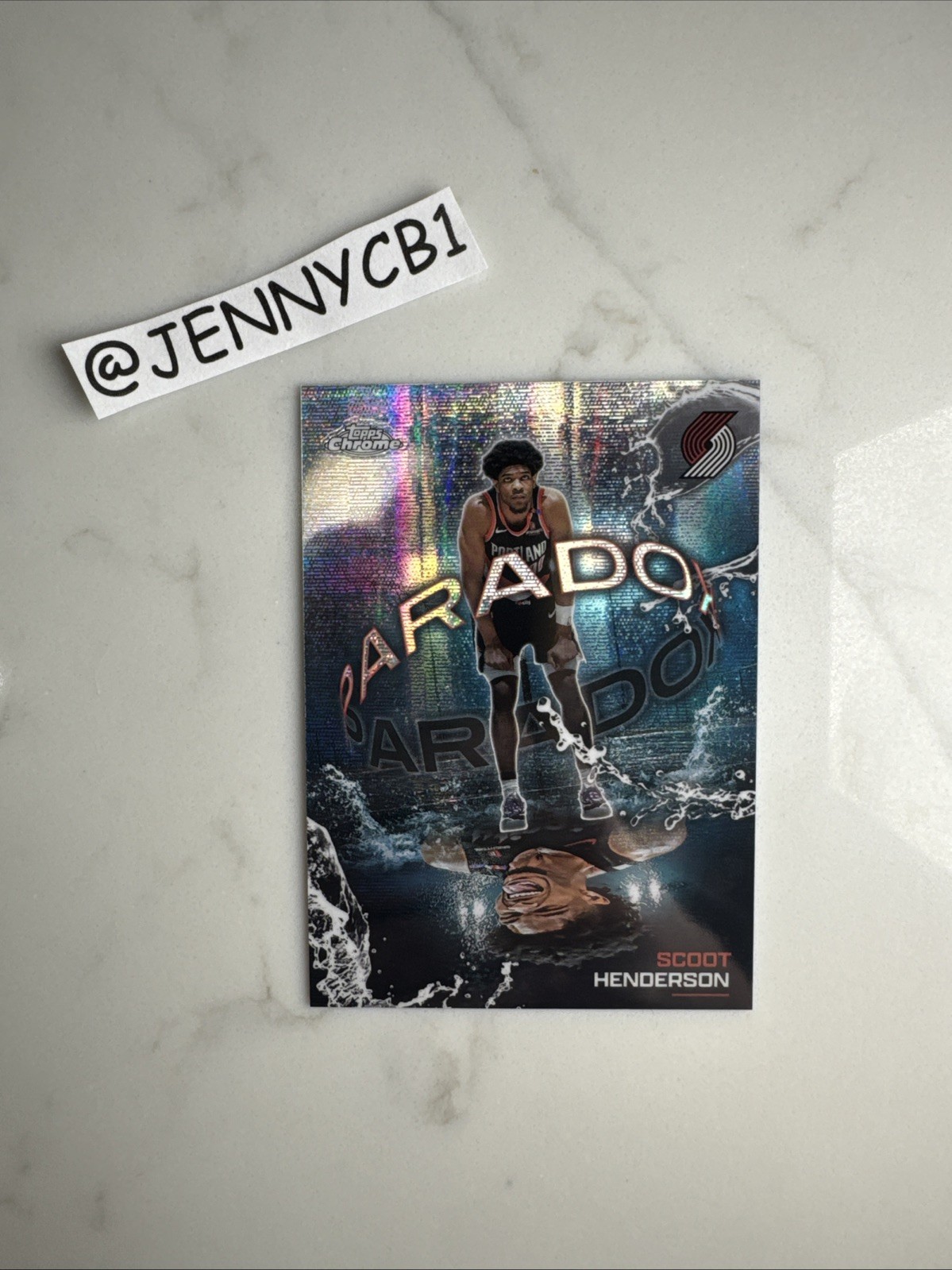 2025-26 Topps Chrome Paradox Scoot Henderson PX-19 CASE HIT
