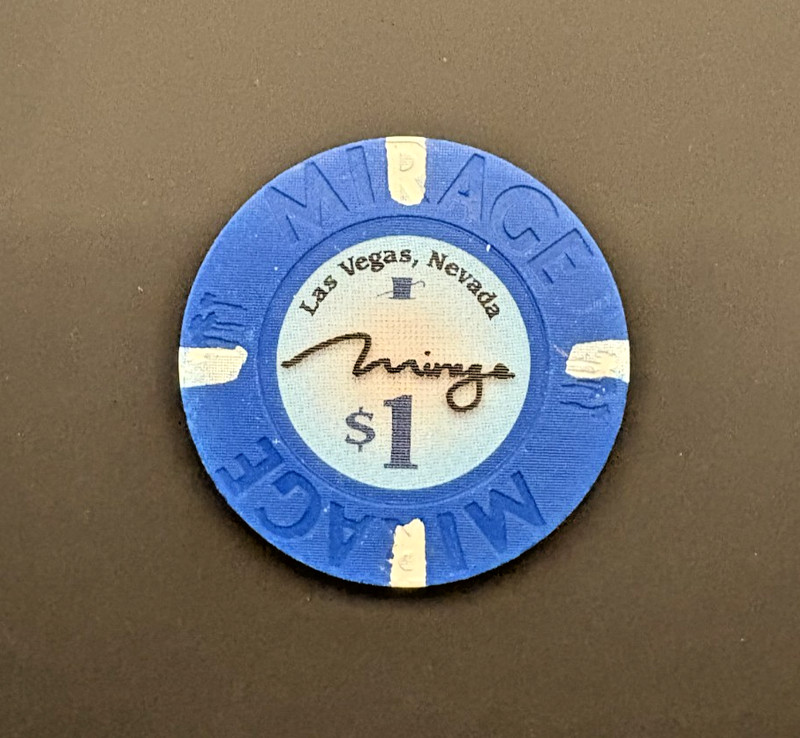 $1 casino chip Mirage Casino - obsolete chip, closed casino, great condition!