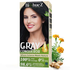 Permanent Hair Dye Gray Coverage Hair Dye PPD-Free Permanent Hair Color for Wome