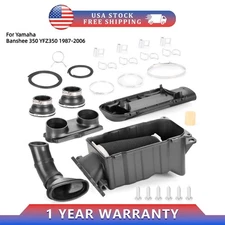 Air Box w/ Lid + Air Filter Guide Kit For Yamaha Banshee 350 YFZ 1987-2005 2006