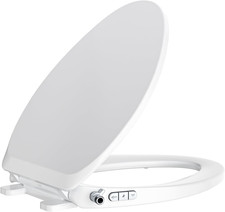 Bidet Toilet Seat Non-Electric, Self-Cleaning Dual Nozzles for Frontal Rear