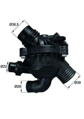 THERMOSTAT COOLANT TM 30 97 FOR BMW X6/E71/E72 X5/E70 N55B30A N54B30A N52B30 - Picture 2 of 11