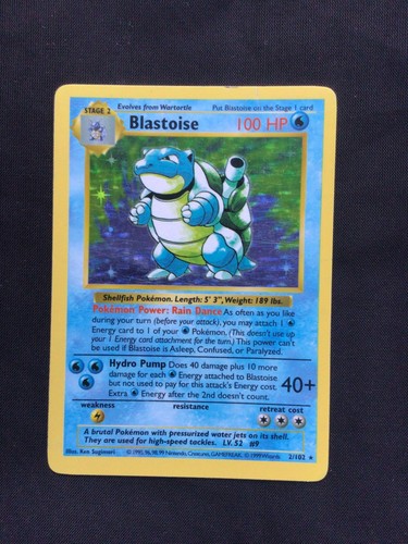 Pokemon Cards: Base Set Shadowless Rare Holo: Blastoise 2/102 | eBay