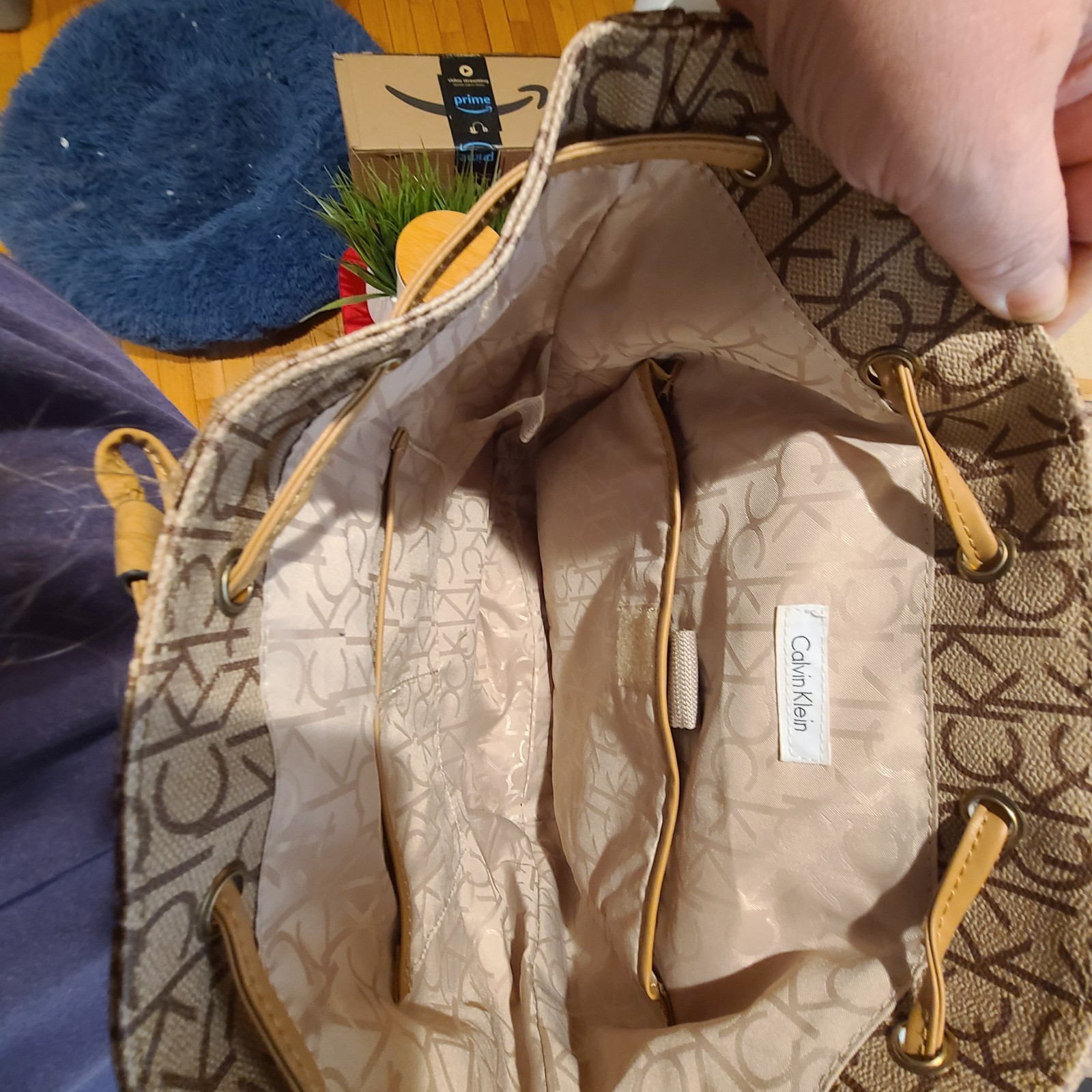 Calvin Klein Monogram Logo Backpack - image 9