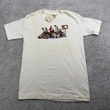 Acme Looney Tunes Shirt Youth Large White Basketball USA Made Single Stitch VTG