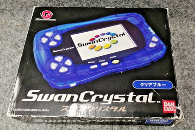 Bandai WonderSwan Swan Crystal Clear Blue Console Boxed Japan
