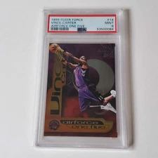 Vince Carter 1999 Fleer Force Airforce One Five #14 Toronto Raptors PSA 9 HOF