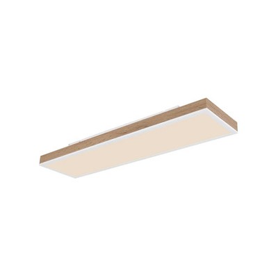 Globo Deckenleuchte Deckenlampe LED Holz dunkel CCT Leuchtmittel inklusive Dimme