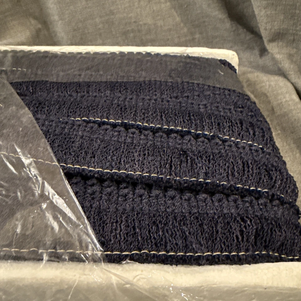 New CONSO 1.5" Brush Fringe Trim Navy 24 Yards #84145 - Image 4 of 4