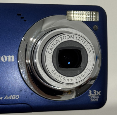 Canon PowerShot A480 10.0MP Digital Camera - Blue for sale online