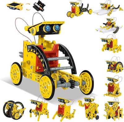 STEM 12-in-1 solarbetriebener Roboter Spielzeug - Technik Zum Selbermachen Bausatz