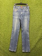 Wrangler 36MWZ Jeans Mens 32x36 Blue Slim Fit Straight USA Denim Workwear y2k