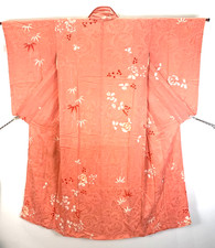 Komon Casual Patterned Everyday Stylish Kimono Japanese Pure Silk Traditional