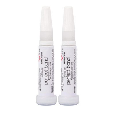 Nailene Perfect Bond Nail Glue, Super Strong, Durable Nail Adhesive - 2 Pack