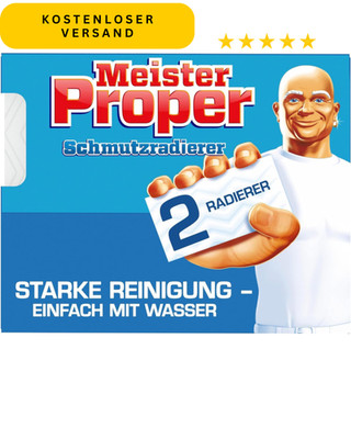 Schmutzradierer 2 Stück Meister Proper Schwamm Fleckenentferner ohne Reiniger