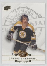 2023-24 Upper Deck Boston Bruins Centennial All-Timers Gold Gregg Sheppard i9y
