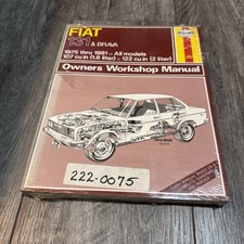 Fiat 131 Brava Owners Workshop Manual 1975-1980 All Model