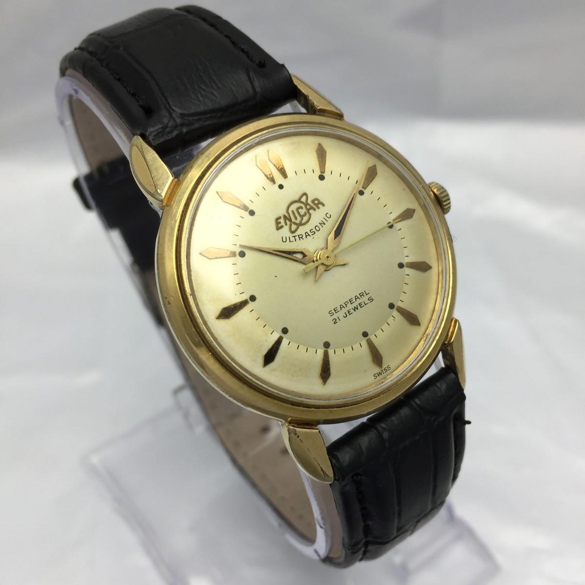 Enicar Ultrasonic Seapearl 100-61-10 Manual Winding Micron Vintage