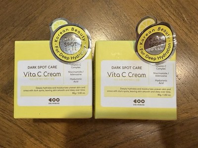 2x Korean Dearboo Dark Spot Care Vita C Cream 2.82oz Exp 09/2028 Hydration