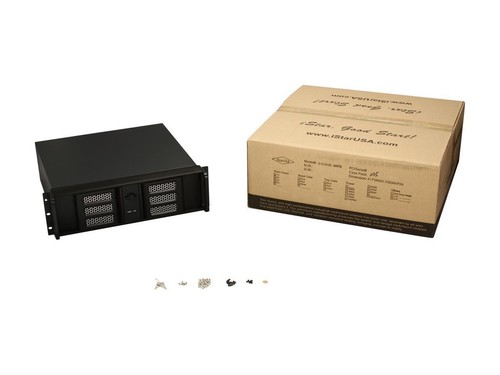 iStarUSA D-313ASE-MATX Black Aluminum 3U Rackmount Compact microATX Chassis - Afbeelding 7 van 7