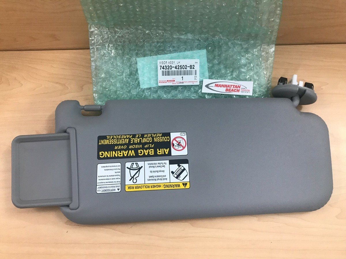 エミリオマリン New Toyota GRAY Drivers Side Sun Visor 2010-2012 RAV4 74320