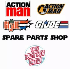 Vtg 12" GI Joe Action Man Figure Spare Parts Accessories Weapons 80s 90s 00s