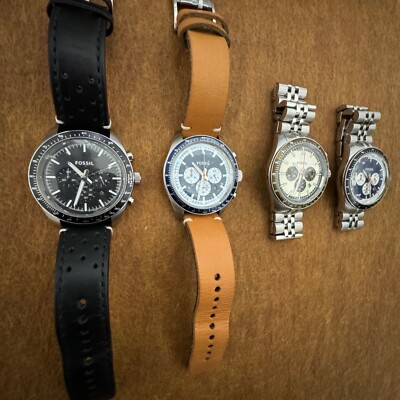 Fossil CH2844 Chrono Blue Dial Watch | eBay