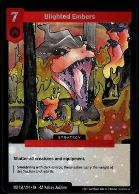 Blighted Embers 151/214 Strategy MZ1 Holo Rare Metazoo 2025 GQL