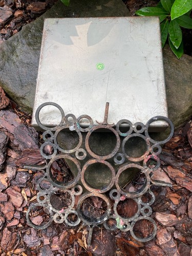 LANDSTINGETS VERKSTADER VASTERAS SWEDEN IRON CANDLE HOLDER WAX MAKING DRIP TRAY - 第 8/21 張圖片